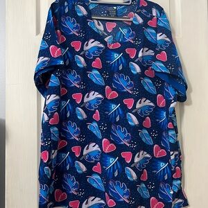 NWOT Zoe + Chloe Scrub Top 2X